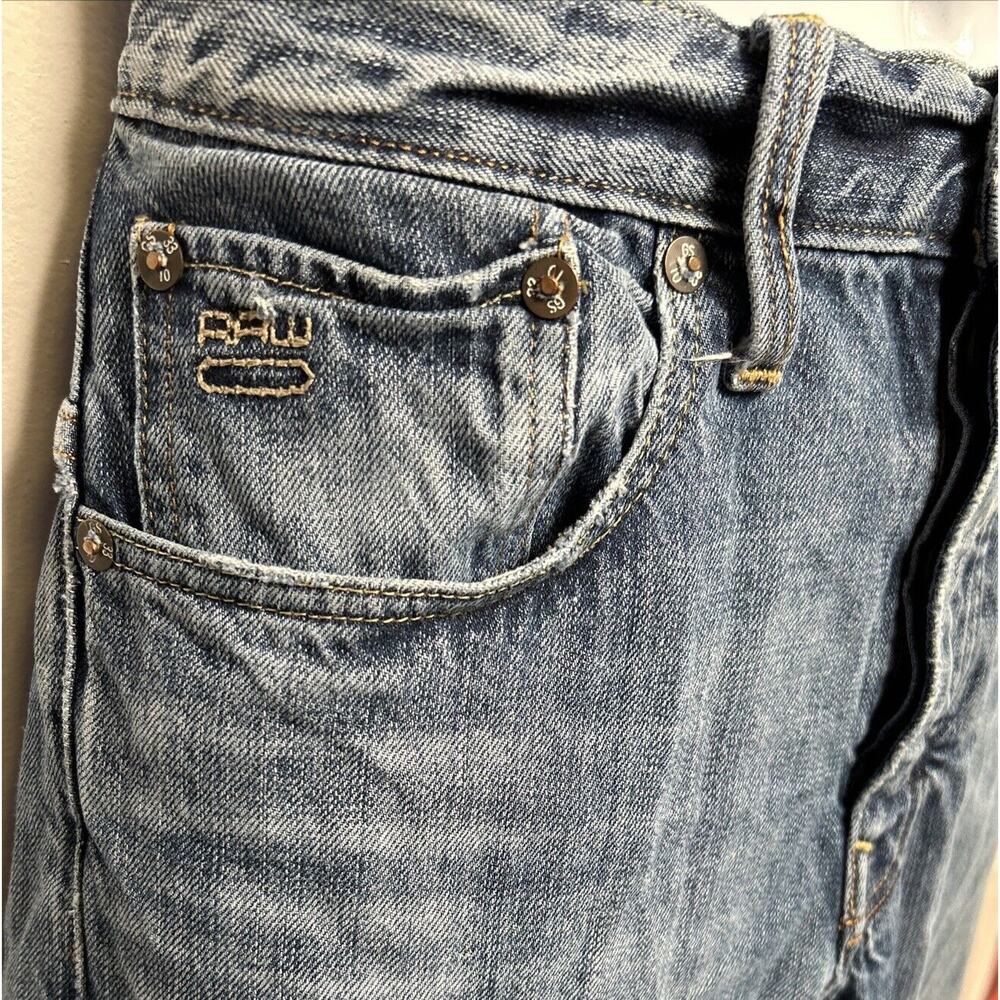 G-Star Raw Jeans Mens Straight Leg 3301 Denim Button Fly 30x34 - Picture 3 of 11